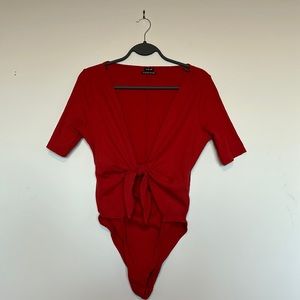 Urban Outfitters Front-Tie Cutout Bodysuit